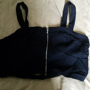 Black crop top